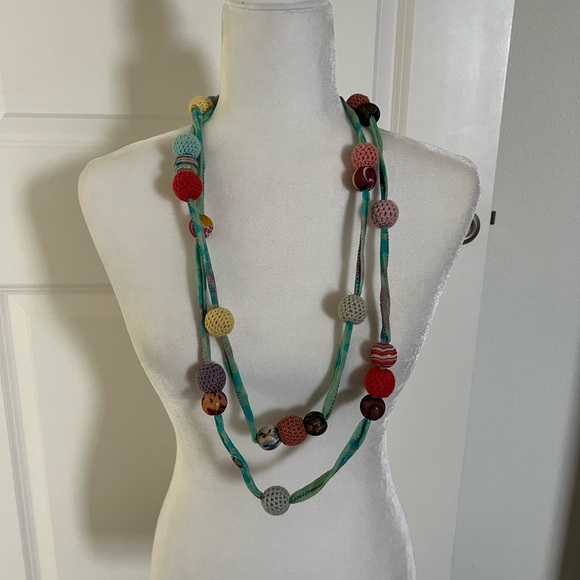 Multicolor Beaded Necklace - Picture 2 of 5